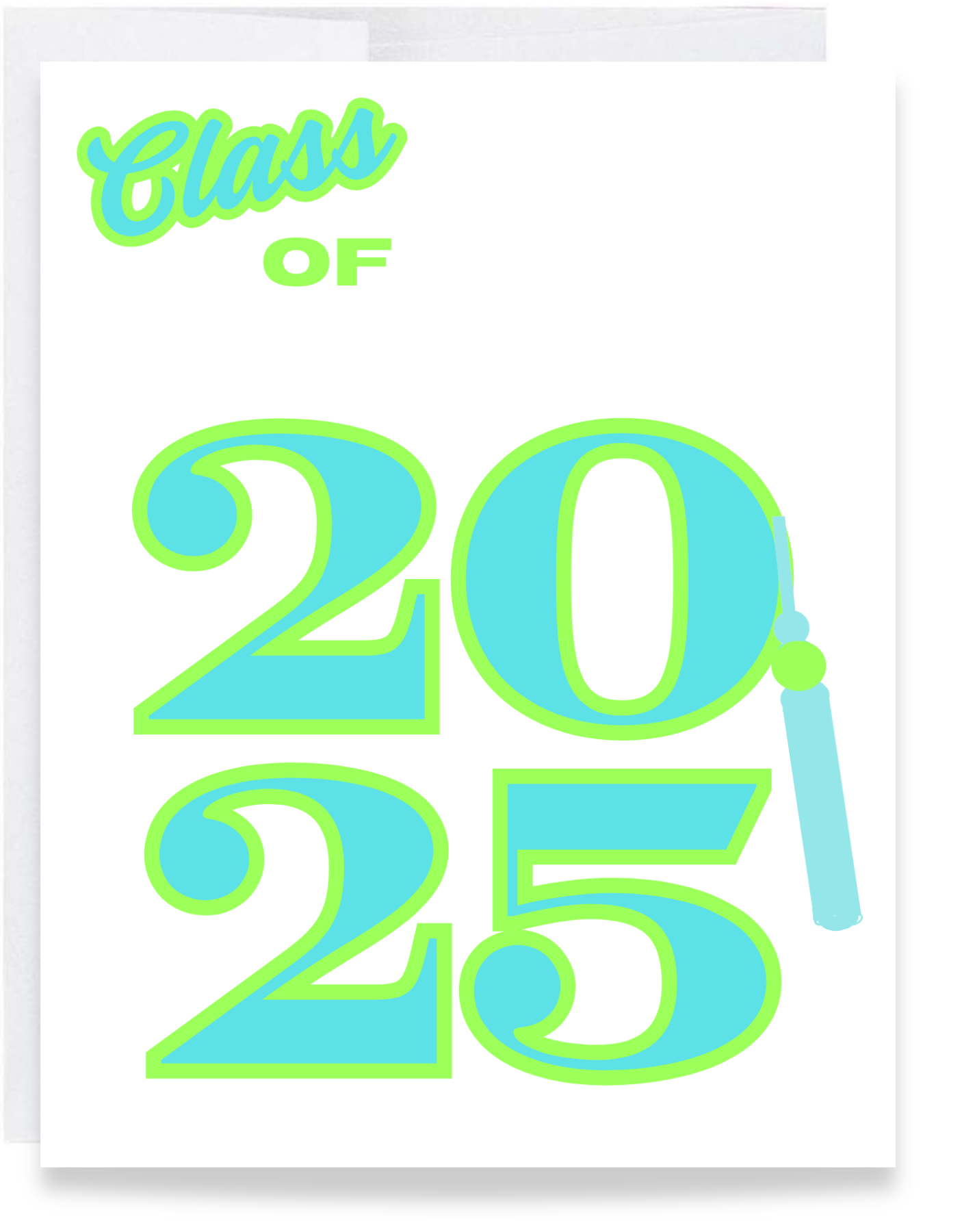 Neon 2025 Grad Card