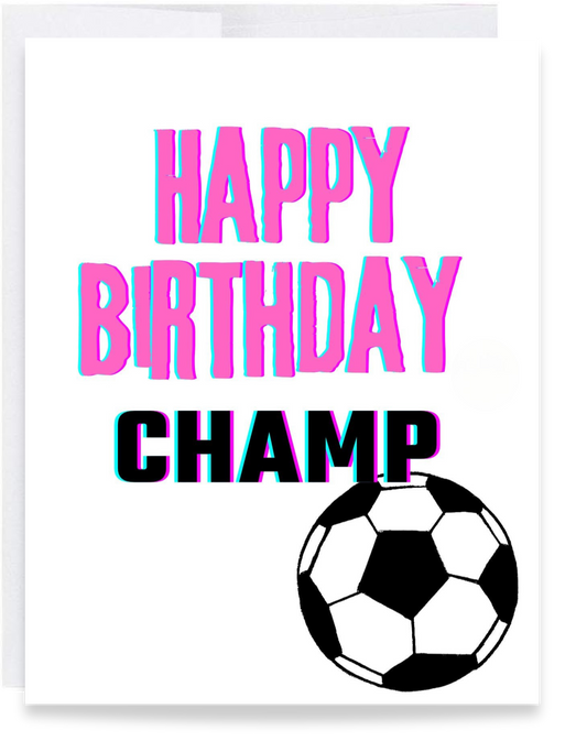 Soccer Birthday Card