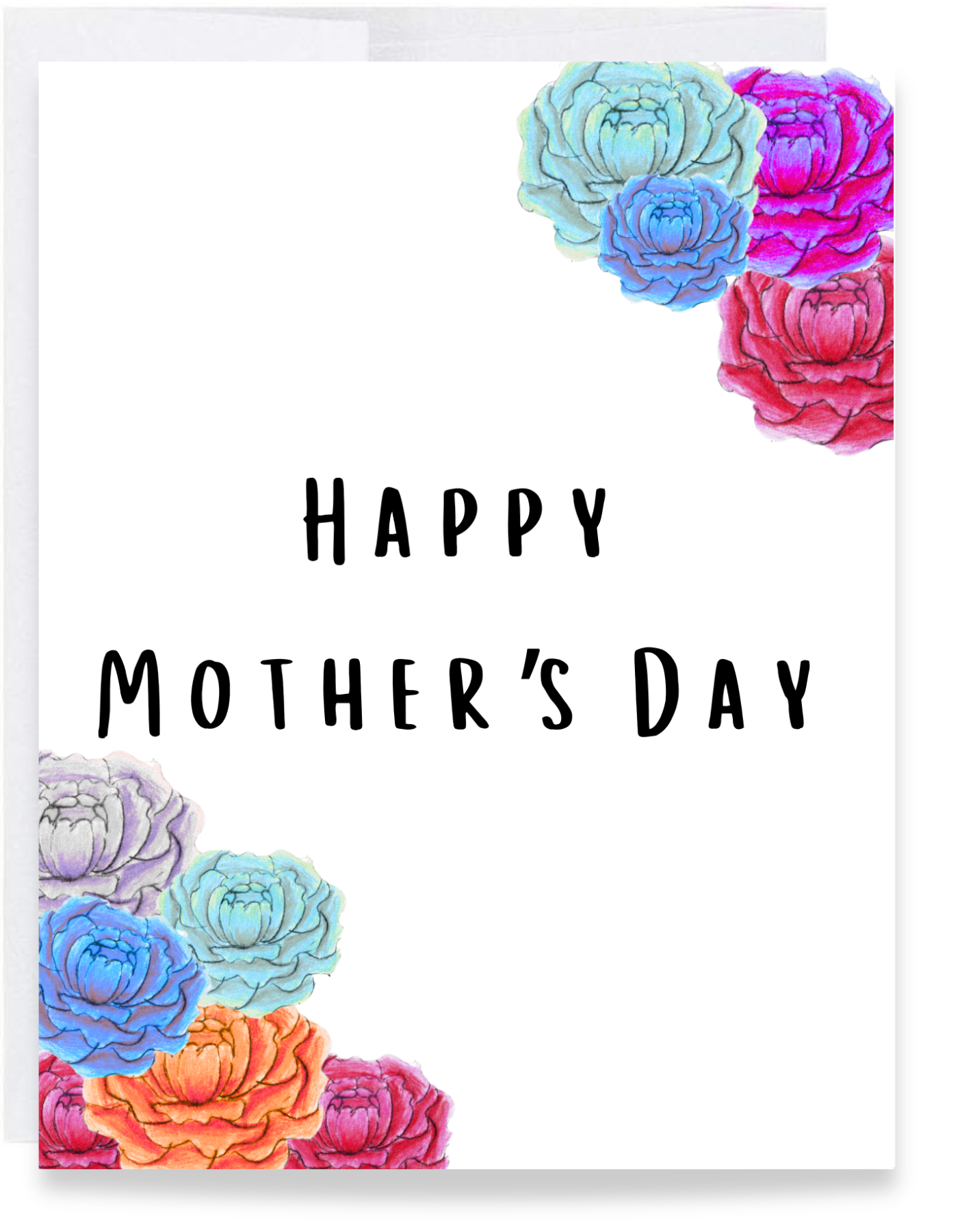 Peony Mother's Day Card