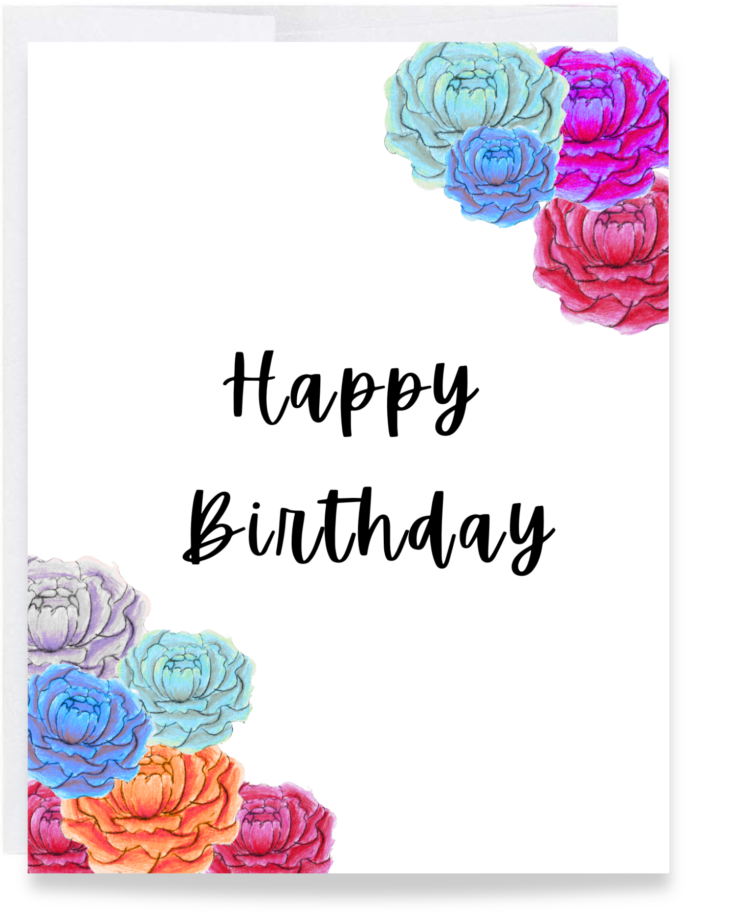 Flower Birthday Card