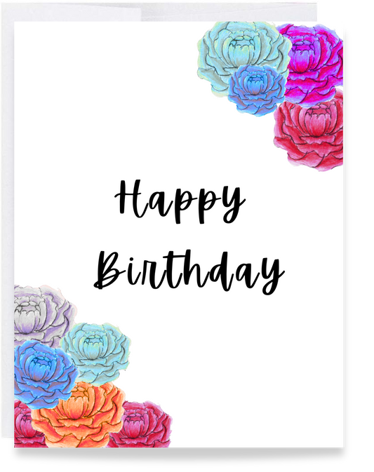 Flower Birthday Card