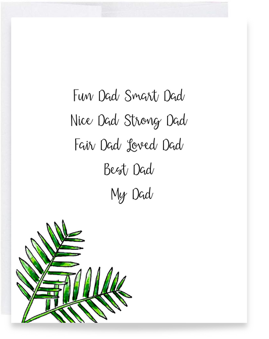 Palm Father's Day Card